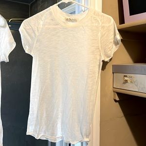 Free people we the free sheer white tee xs